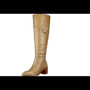 Franco Sarto Beckford size 6 wide calf Boot Taupe